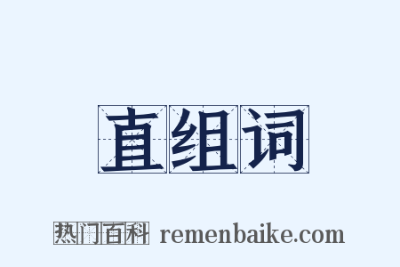 直组词是什么意思的图片